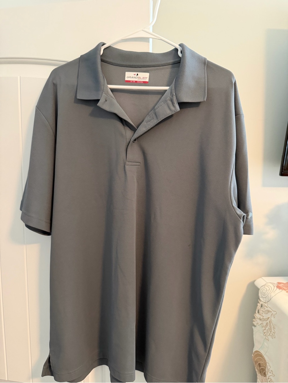 Grand Slam Men's Slate Gray Performance Polo